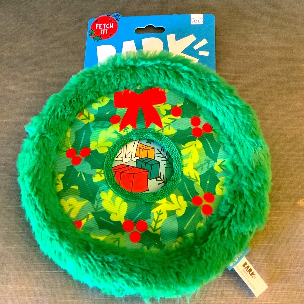 Barkbox Holiday Wreath Dog Toss, Festive Soft Yet Sturdy, Built w/ T-shi…